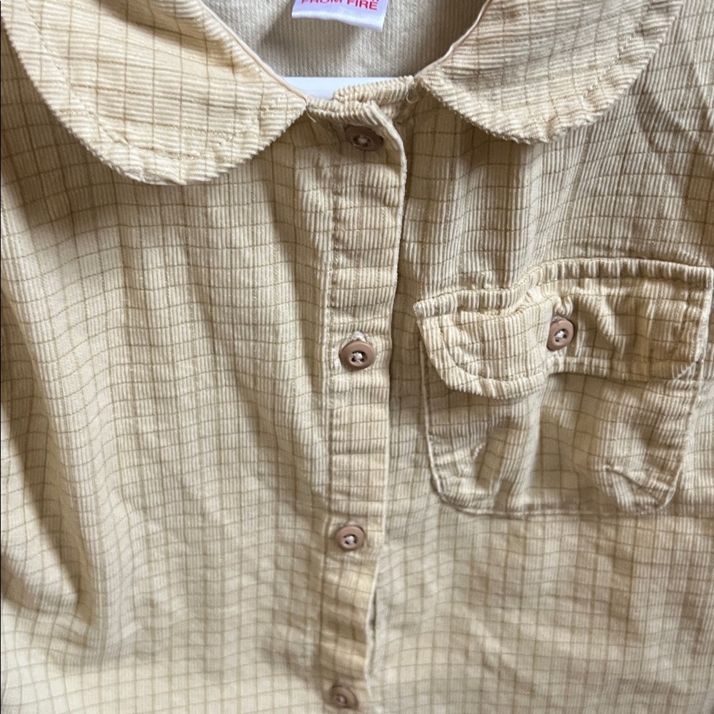 Zara Butter Yellow Button Down Shirt - Picture 4 of 6
